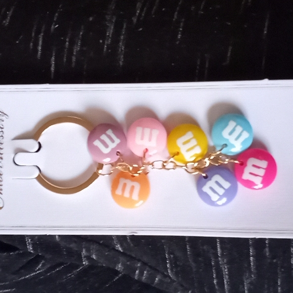 M&M'S Accessories Mm Pastel Color Gold Keychain Purse Charm Poshmark